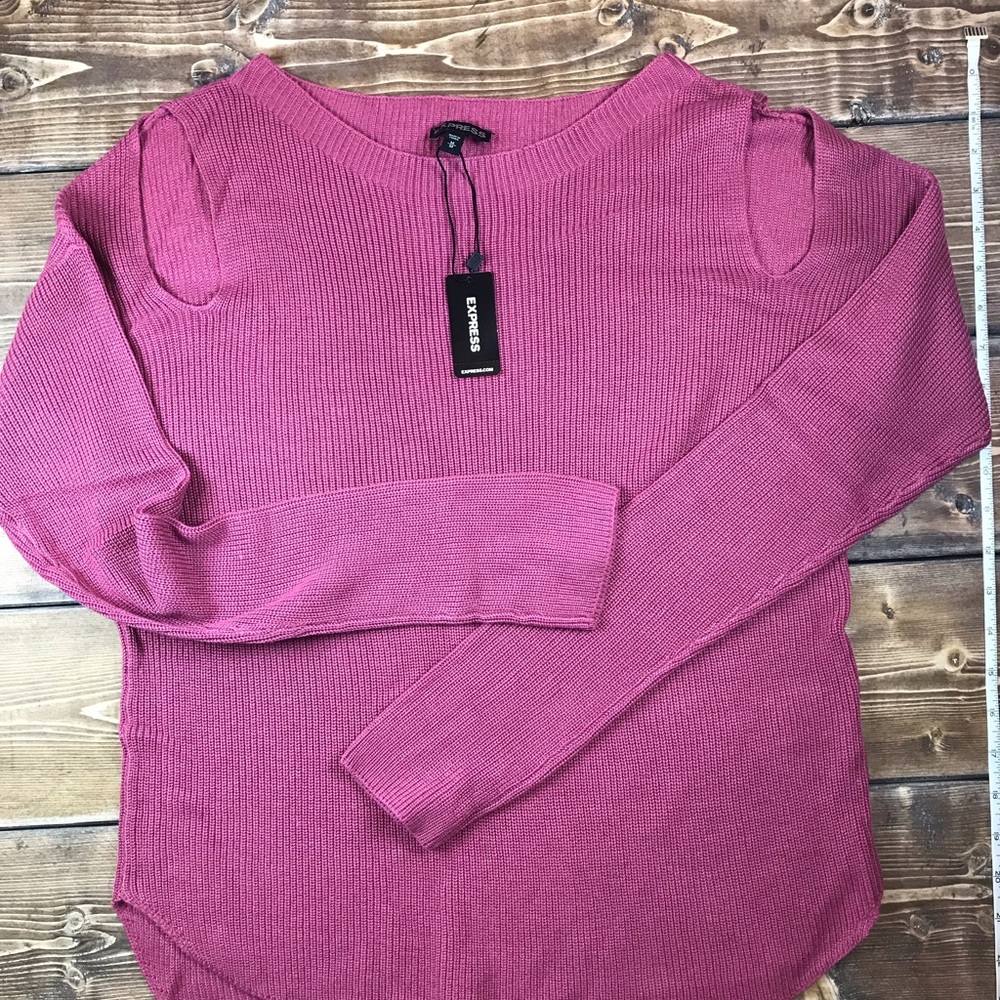 Express Cold Shoulder Sweater Size M